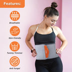 VISSCO NEOPRENE 8" ABDOMINAL BELT | GREY