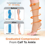 VISSCO MEDICAL COMPRESSION STOCKING- CLASS 2 KNEE LENGTH | MILD SUPPORT (BEIGE)