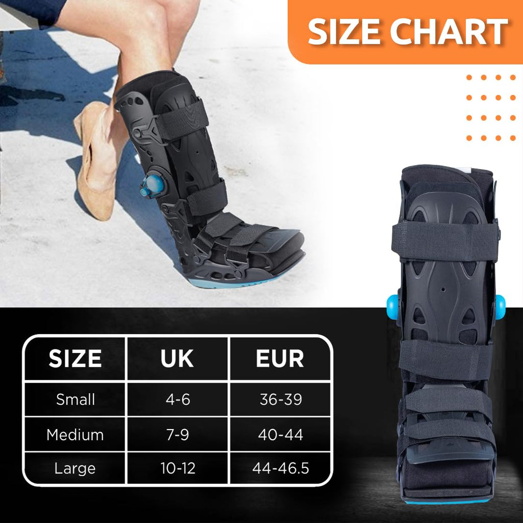 VISSCO PNEUMATIC WALKER BOOT (DOUBLE PUSH BUTTON - LONG TYPE WITH 17" HEIGHT