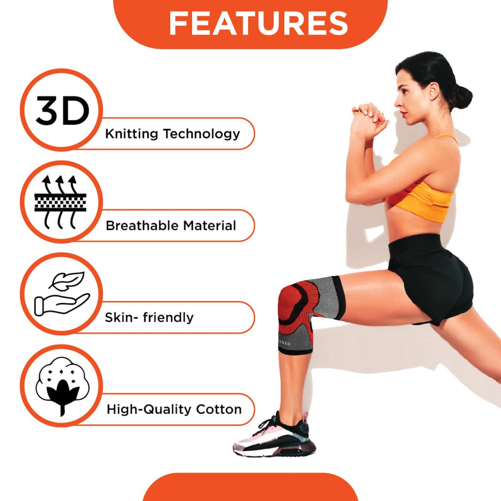 VISSCO 3D KNEE CAP WITH DONUT PADDING (SINGLE PIECE)