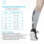 VISSCO LOOP ELASTIC CALF SUPPORT | PROVIDE MILD COMPRESSION TO RELIEF CALF PAIN- GREY (SINGLE PIECE)