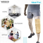 VISSCO KNEE BRACE - SHORT (14" BRACE) IDEAL FIRM KNEE SUPPORT THAT LIMITS KNEE MOTION - BEIGE