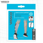 VISSCO LOOP ELASTIC CALF SUPPORT | PROVIDE MILD COMPRESSION TO RELIEF CALF PAIN- GREY (SINGLE PIECE)