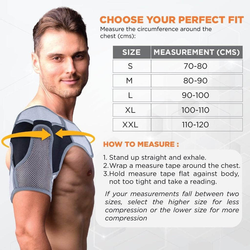 VISSCO SHOULDER SUPPORT (GREY)