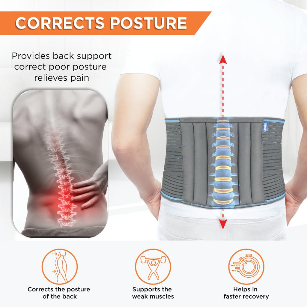 VISSCO LUMBOCARE (LUMBO SACRAL BELT)  PROVIDES SUPPORT TO THE LOWER BACK