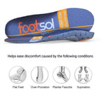 VISSCO FOOTSOL SHOE INSOLES FOR MEDIUM ARCH, INSOLES FOR HEEL PAIN, OVER PRONATION, FOOT PAIN, LEG PAIN.