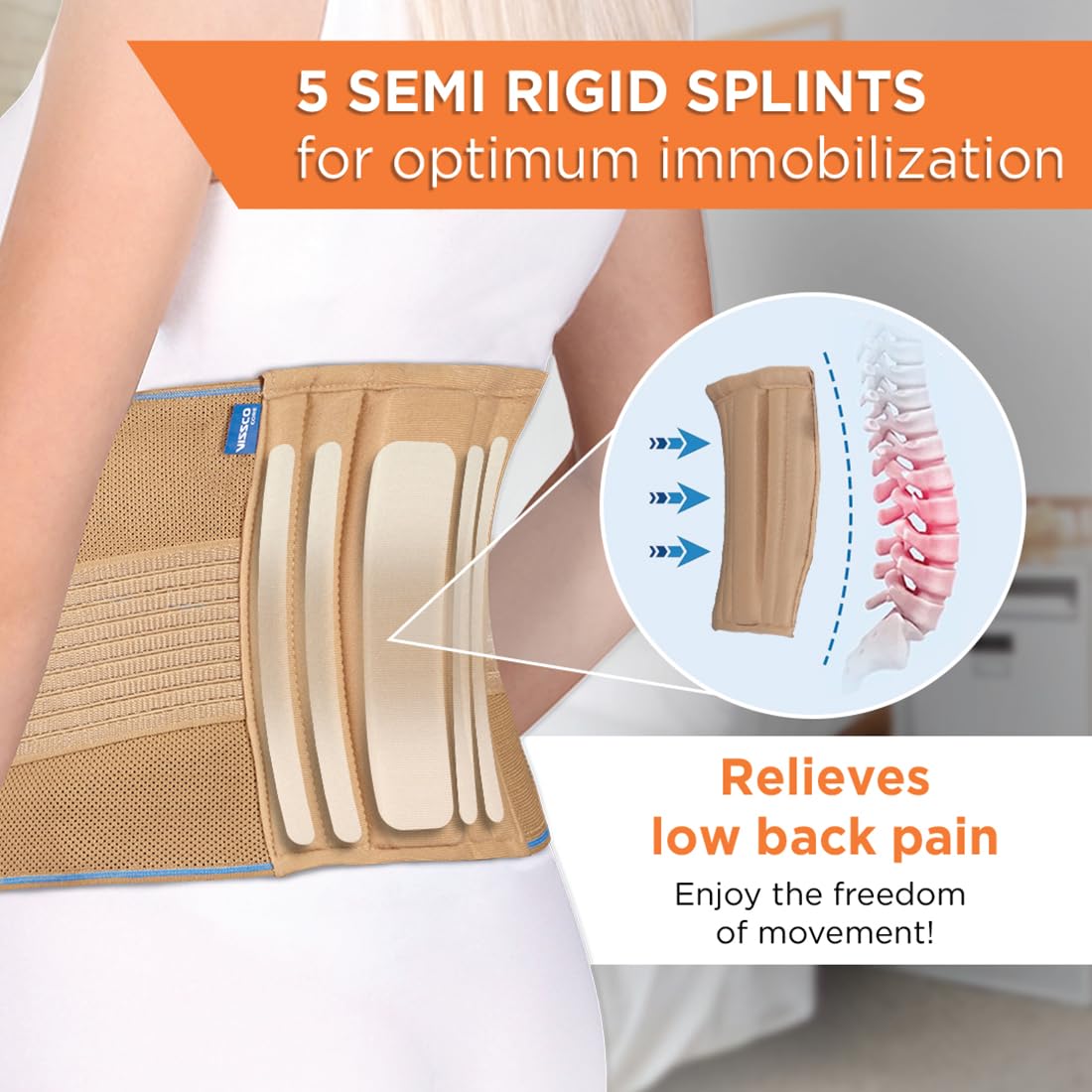 VISSCO SACRO LUMBAR BELT (MILD SUPPORT)