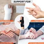 VISSCO BOXER'S SUPPORT BRACE | DETACHABLE SPLINTS (BLACK)