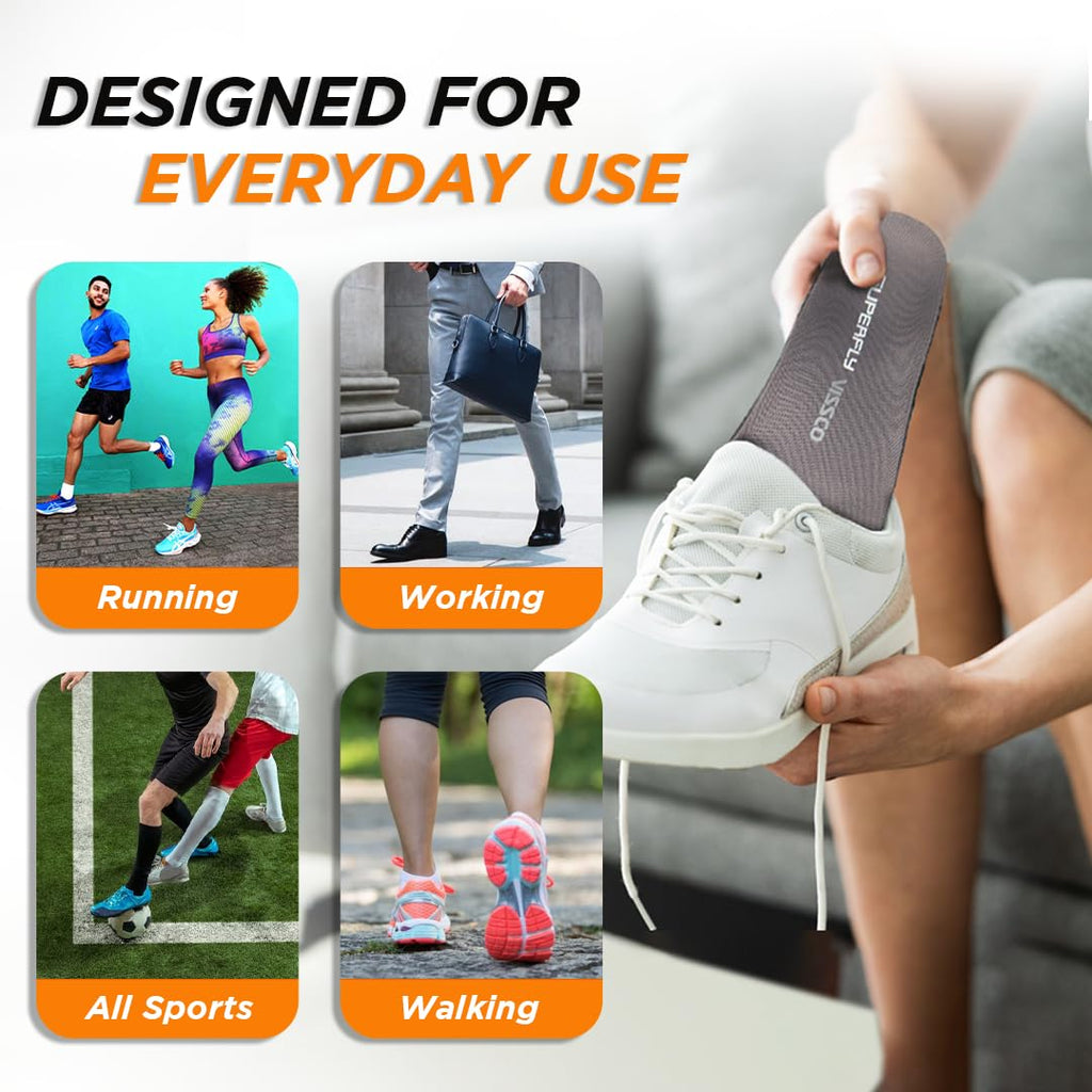 VISSCO SUPERFLY INSOLES | PROVIDES FOOT SUPPORT FOR RELIEVING FOOT PAIN