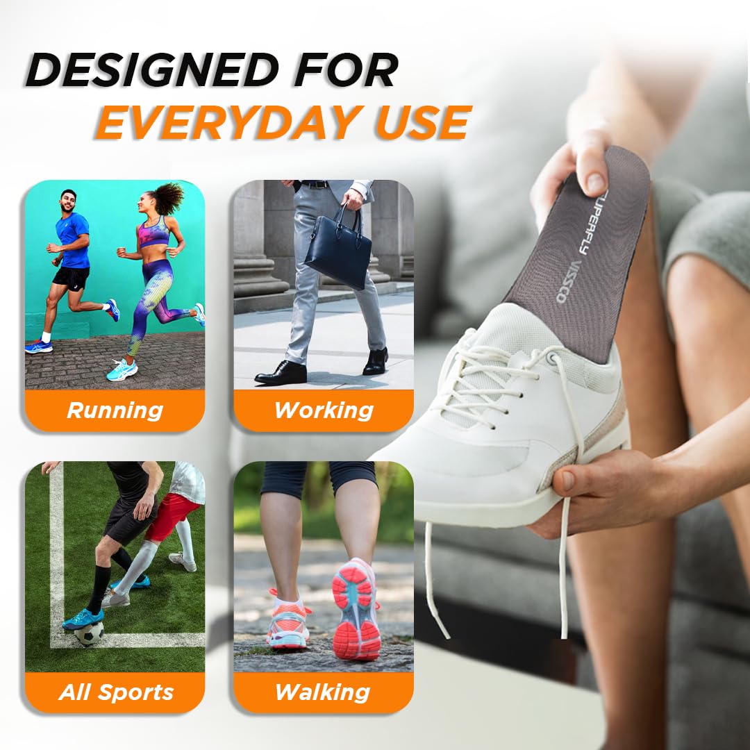 VISSCO SUPERFLY INSOLES | PROVIDES FOOT SUPPORT FOR RELIEVING FOOT PAIN