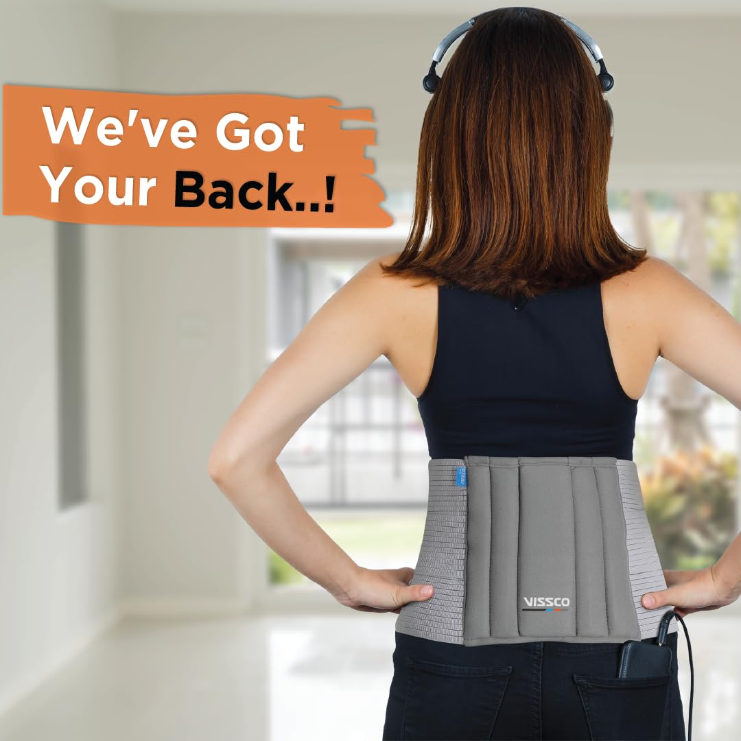 VISSCO LUMBO SACRAL BELT | SUPPORT LUMBAR SPINE (GREY)