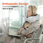 VISSCO TRA-WELL ERGONOMIC NECK PILLOW WITH SLEEPING GEL EYE MASK