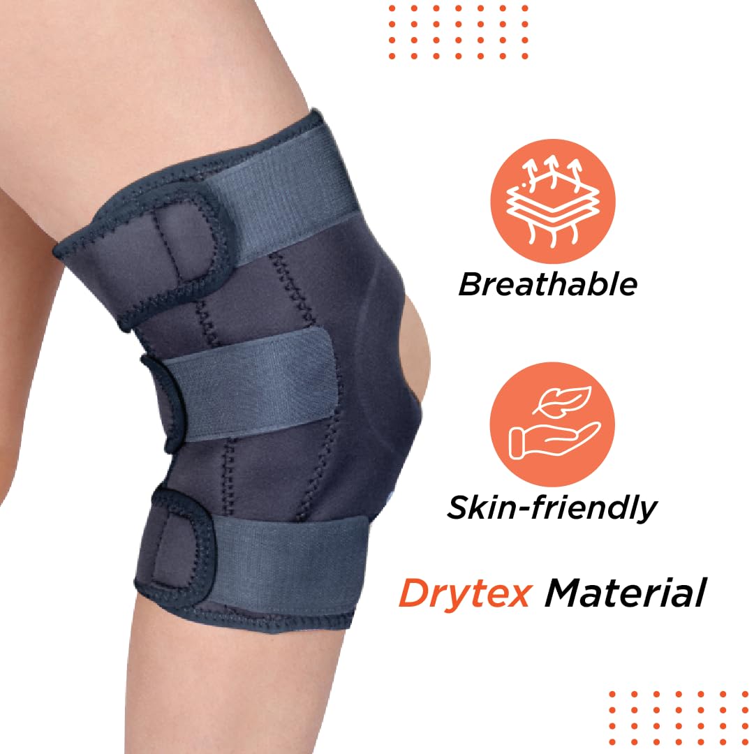 VISSCO FUNCTIONAL KNEE SUPPORT - BLACK (SINGLE PIECE)
