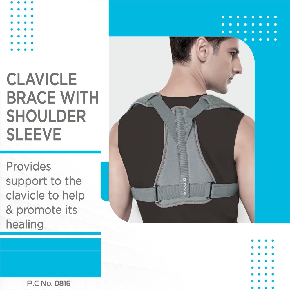 VISSCO CLAVICLE BRACE WITH SHOULDER SLEEVE