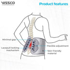 VISSCO FLEXI LACEPULL LS BELT (MODERATE SUPPORT)- GREY