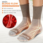 VISSCO DIABETIC SOCKS | COMFORTABLE TO MINIMIZE PRESSURE ON LEGS AND FEETS (GREY)