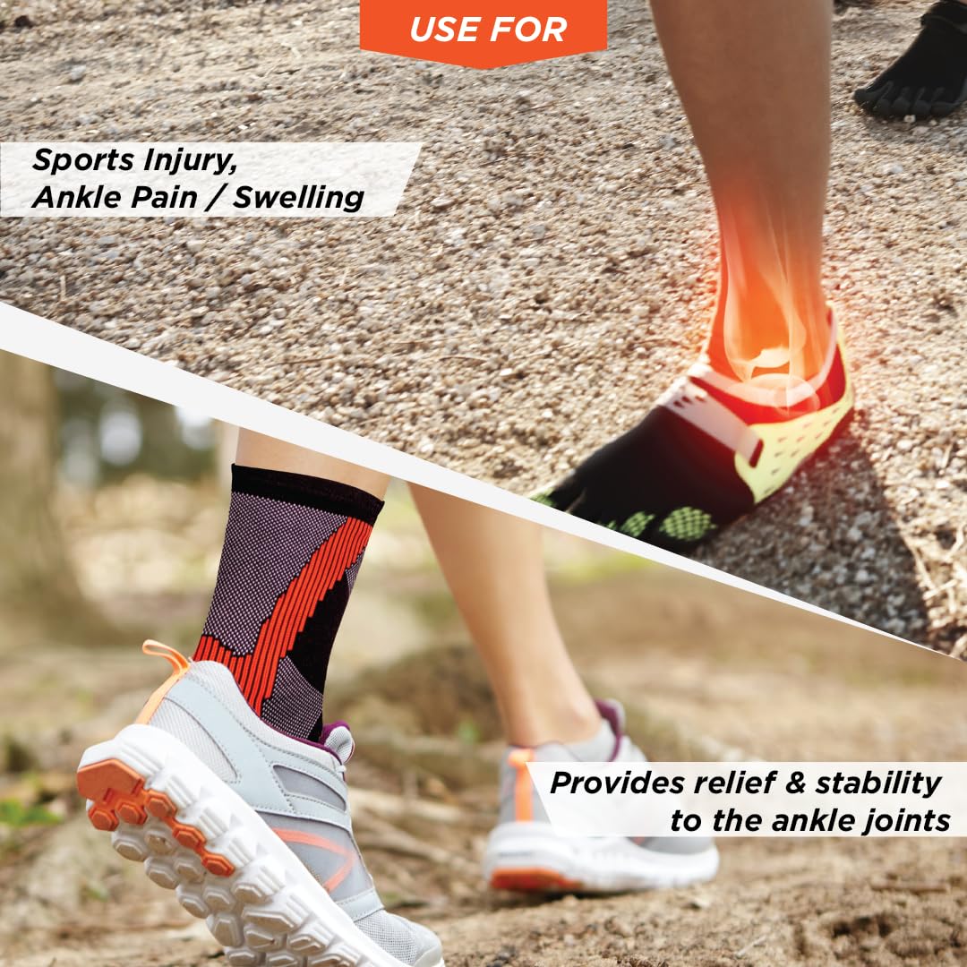 VISSCO 3D ANKLE SUPPORT (MULTICOLOR)