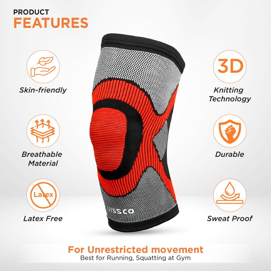 VISSCO 3D KNEE CAP (SINGLE PIECE)