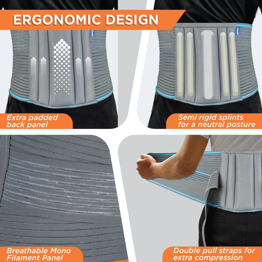 VISSCO LUMBOCARE (LUMBO SACRAL BELT)  PROVIDES SUPPORT TO THE LOWER BACK