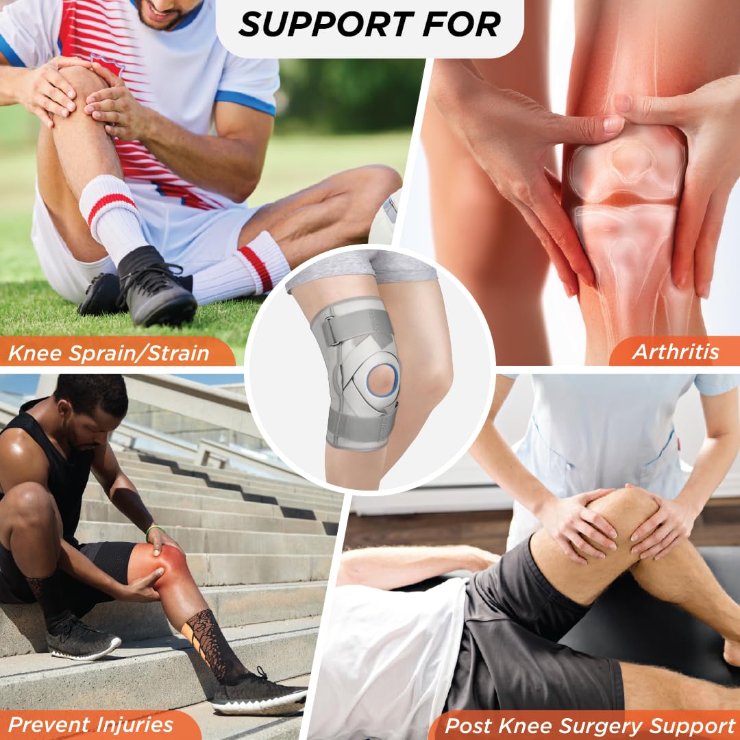 VISSCO NEOPRENE HINGED PATELLA KNEE BRACE - CLOSED TYPE (SINGLE PIECE)
