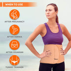 VISSCO ABDOMINAL BELT 8" SUPPORT THE WEAK ABDOMINAL MUSCLES TO RELIEF PAIN