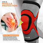 VISSCO 3D KNEE CAP (SINGLE PIECE)