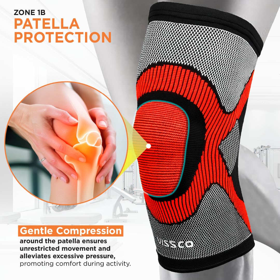 VISSCO 3D KNEE CAP (SINGLE PIECE)