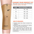 VISSCO TUBULAR ELASTIC KNEE CAP | MILD SUPPORT FOR FREE KNEE MOVEMENT (BEIGE)
