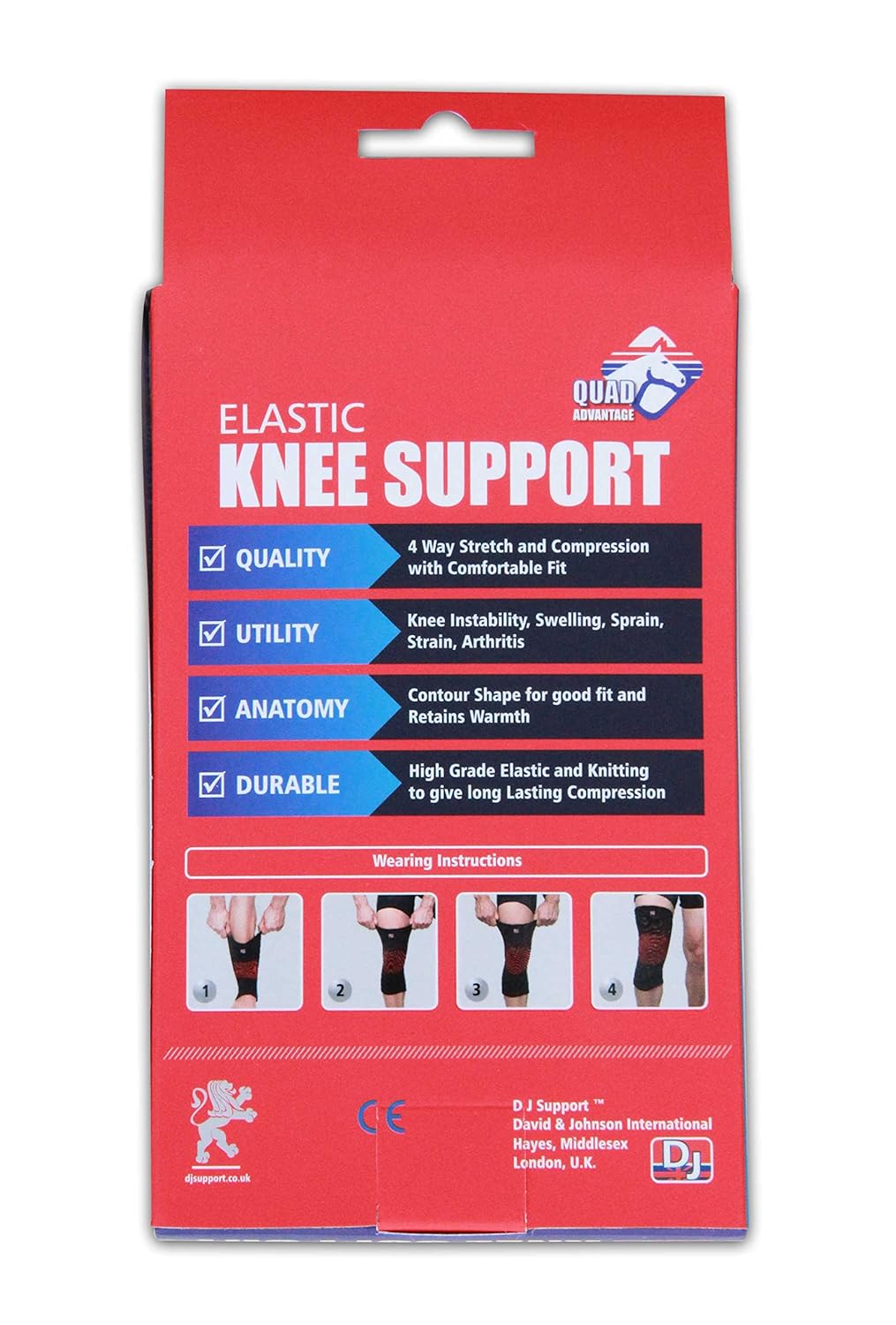 DJ SUPPORT KNEE SUPPORT (BLACK)