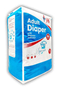 Shi Super Soft Adult Diaper Tape Style | Adult Diaper for Mens and Womens With Wetness Indicator and Advanced Leakage Protection, Large Waist Size 38" - 54", 10 Pcs/Pack