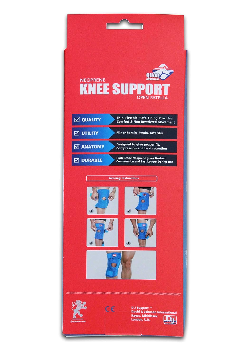 DJ SUPPORT KNEE SUPPORT (NEOPRENE)