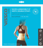 VISSCO SACRO LUMBAR BELT 12" BLACK STRAP