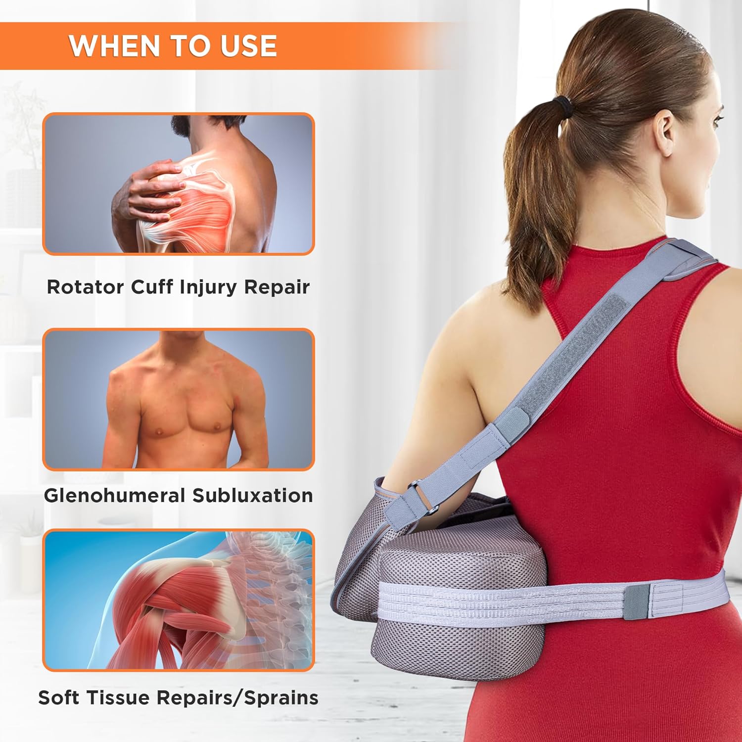 VISSCO SHOULDER ABDUCTION SUPPORT WITH PILLOW AND FOAM BALL