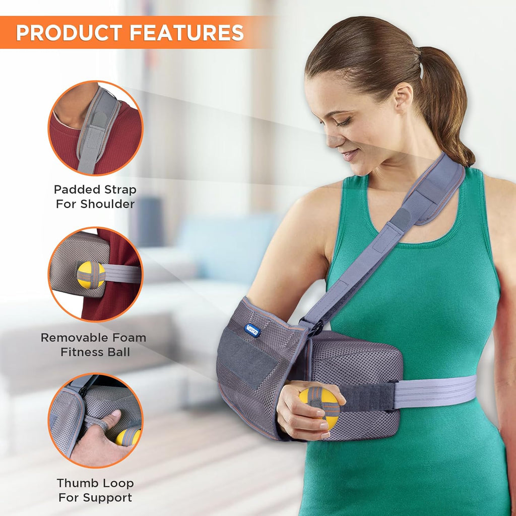 VISSCO SHOULDER ABDUCTION SUPPORT WITH PILLOW AND FOAM BALL