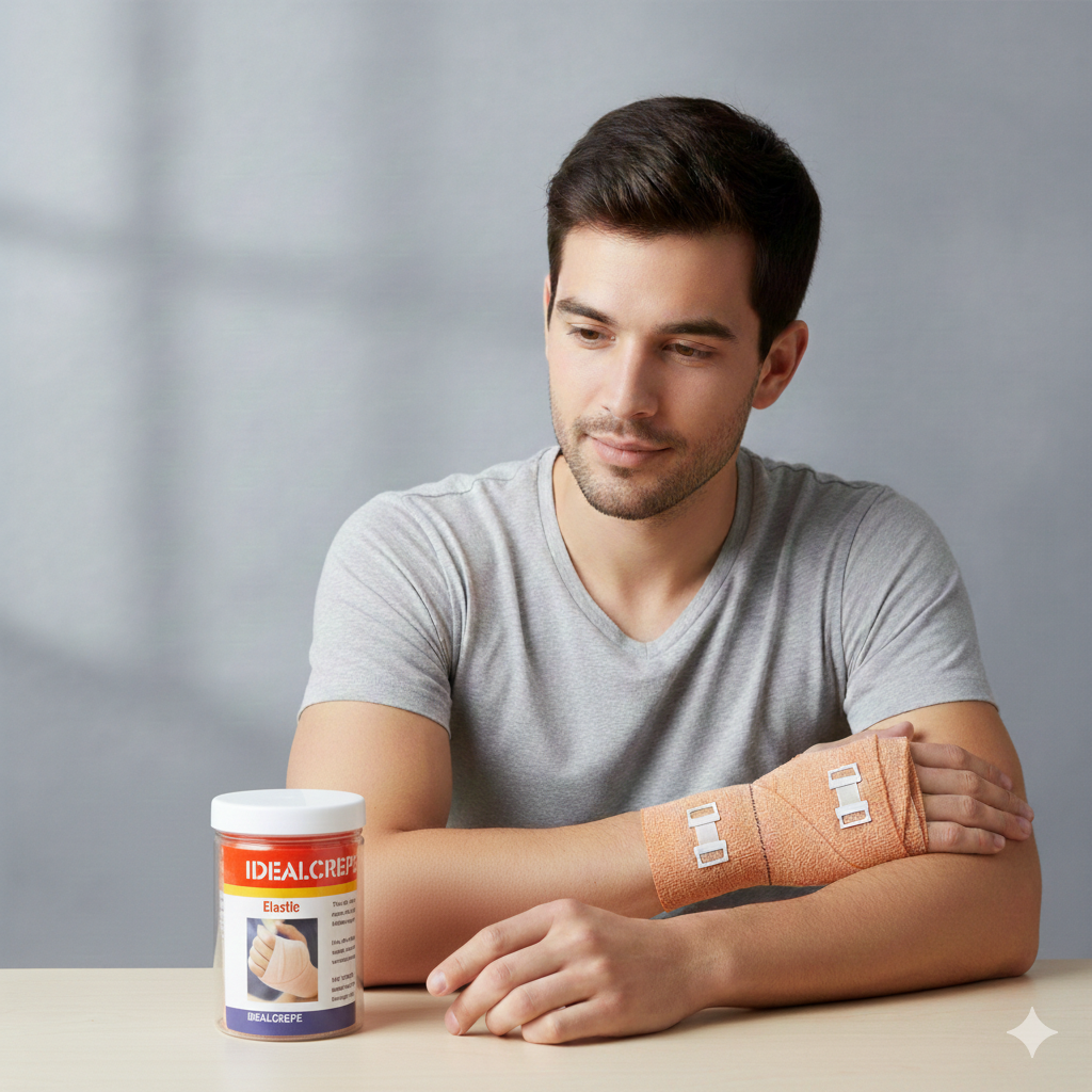 OPTIMA MEDITECH SOFT COTTON CREPE BANDAGE FOR PAIN RELIEF