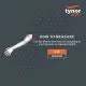 TYNOR ARM SLEEVE BLACK 5mtr - UNIVERSAL
