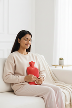 OPTIMA 2L HOT WATER BOTTLE ( RED ) FOR PAIN RELIEF – LEAK -PROOF, DURABLE & FLEXIBLE