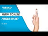 VISSCO FINGER SPLINT - BASEBALL | PROVIDES FIRM SUPPORT TO THE DIP JOINT OF THE FINGER (SILVER)