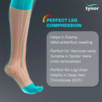TYNOR COMPRESSION STOCKING BELOW KNEE CLASSIC - PAIR ( I-16 )