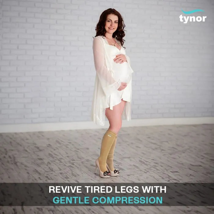 TYNOR COMPRESSION STOCKING BELOW KNEE CLASSIC - PAIR ( I-16 )