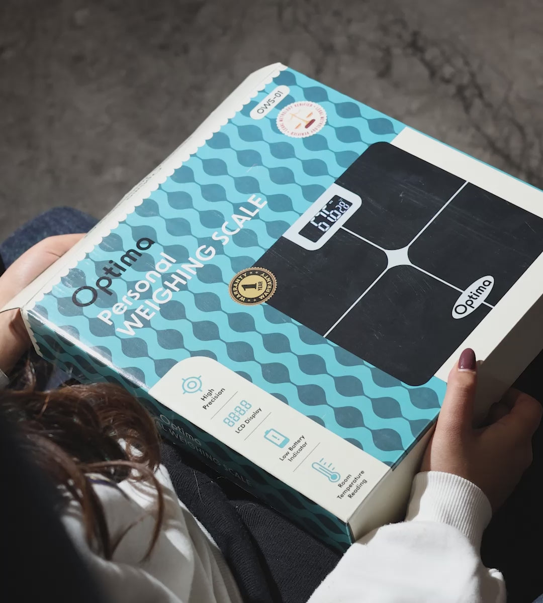 OPTIMA PERSONAL WEIGHTING SCALE MACHINE WITH HIGH PECISION LCD DISPLAY